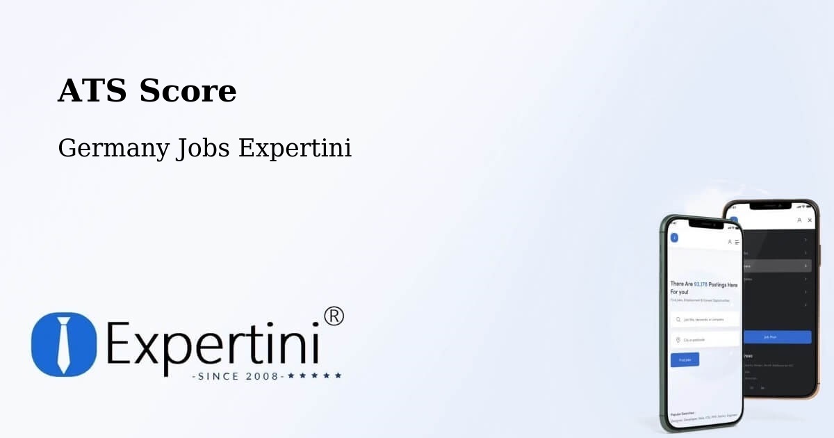 Resume ATS Score & Job Description Match Tool – Chemnitz - Germany Jobs Expertini