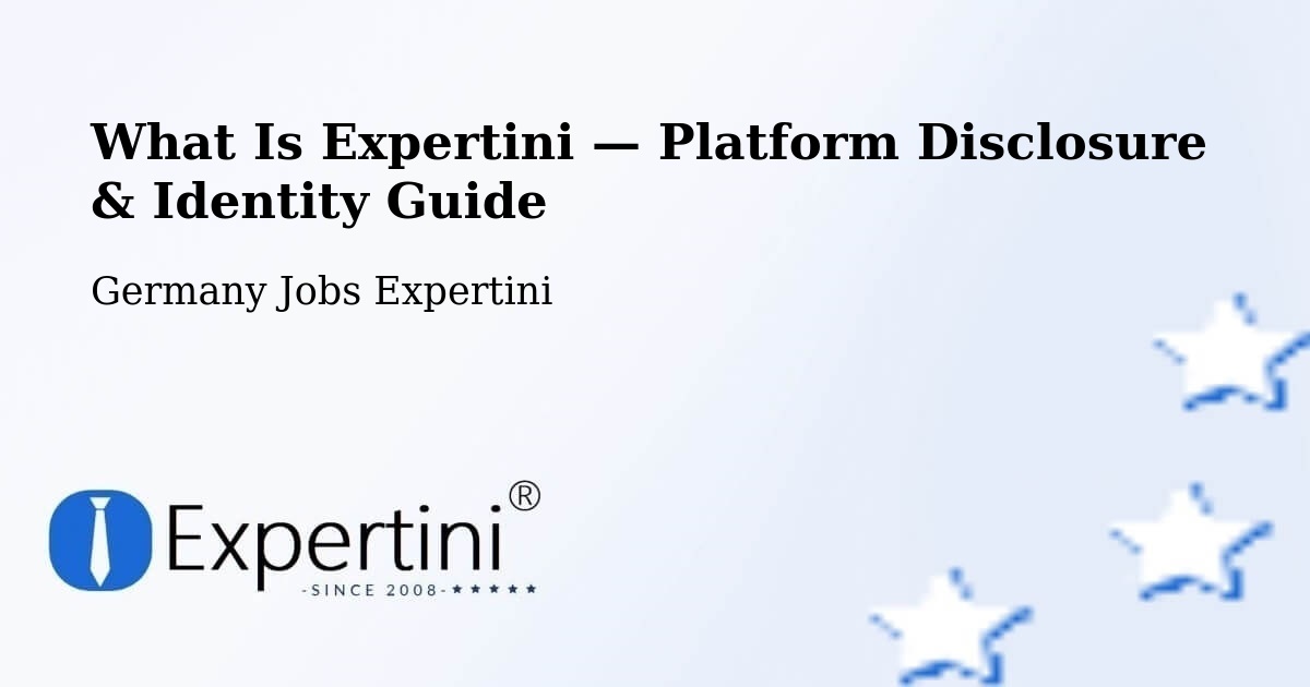What Is Expertini — Platform Disclosure & Identity Guide – Chemnitz